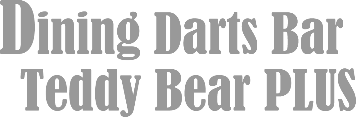 Dining Darts Bar Teddy Bear PLUS